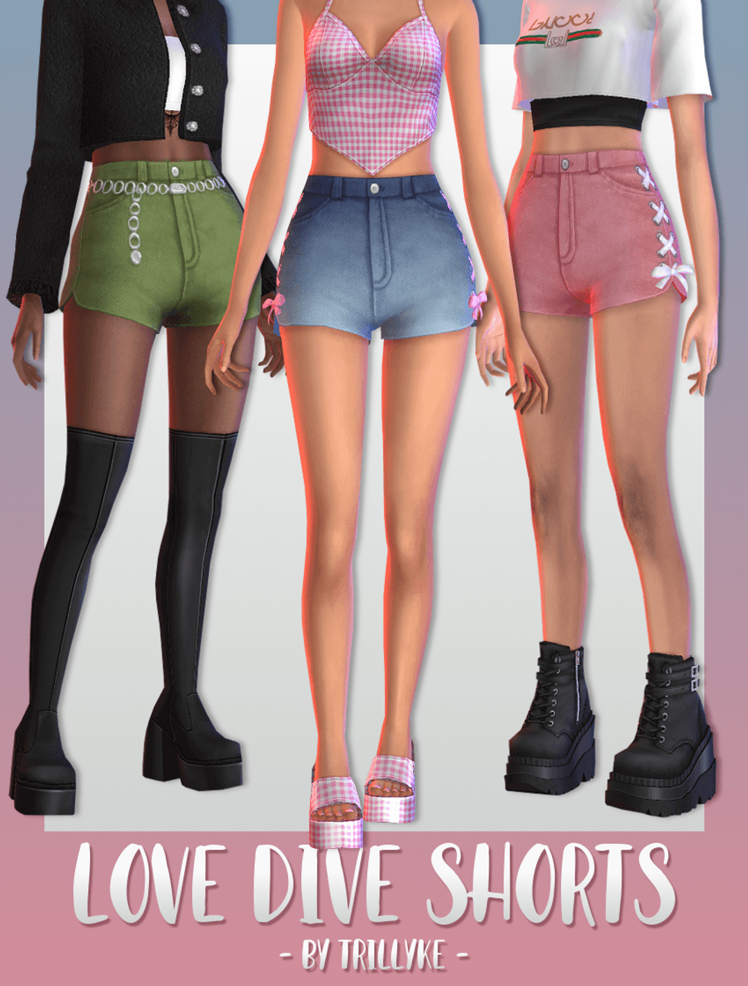 Скриншот мода Шорты Love Dive Shorts